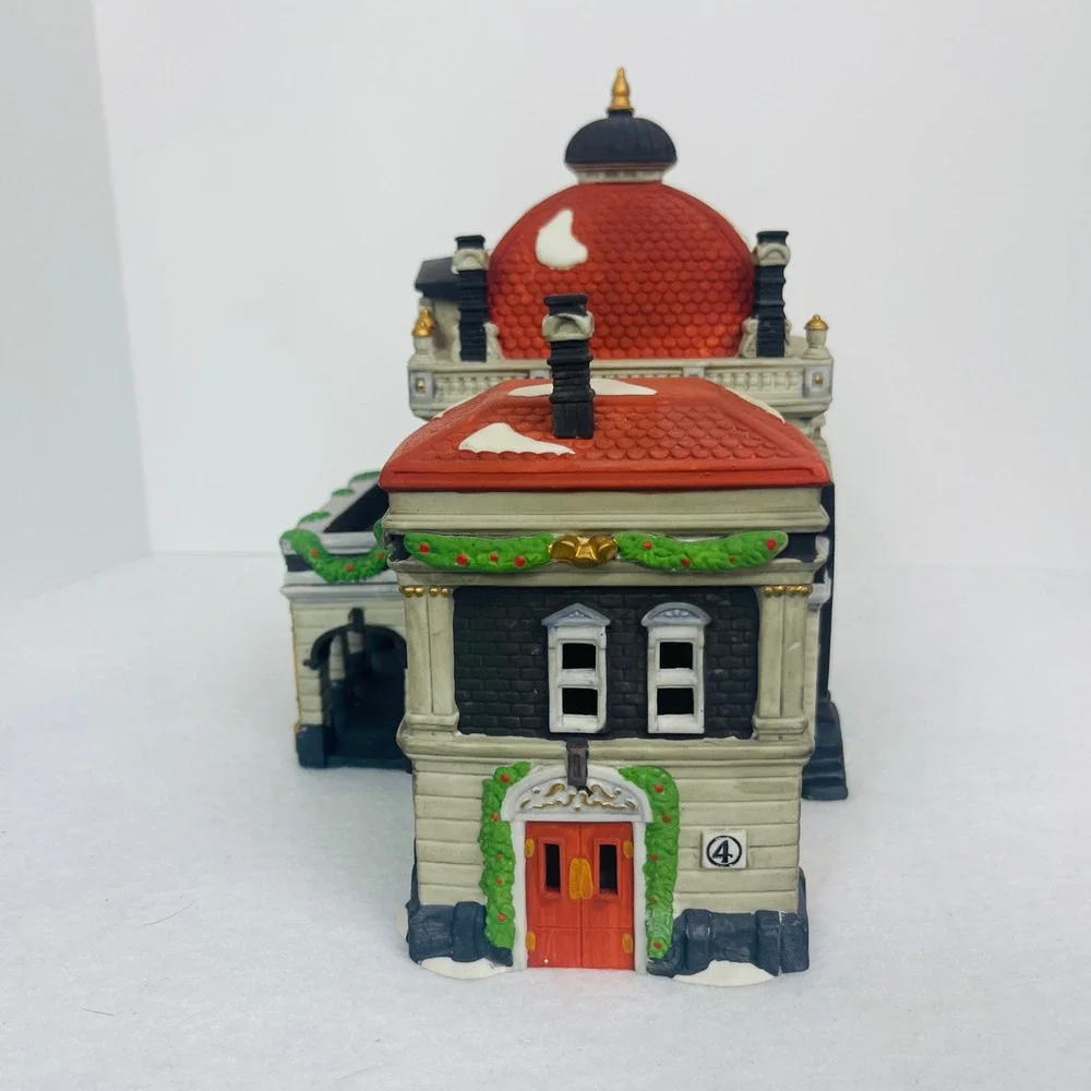 Victoria Station Christmas Village Building Ceramic Lighted Train Station Decor